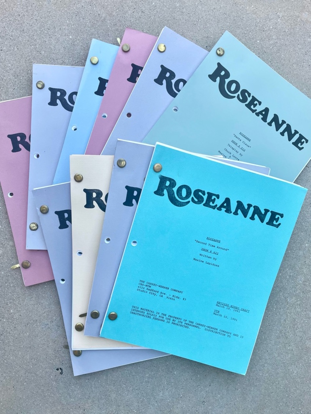 *10* Roseanne TV Series Original Production Used Scripts 1991-92 BULK DEAL!!